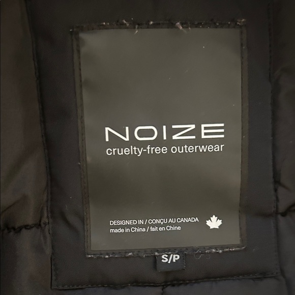 Noize Kristel Black Hooded Parka Winter Coat size S - Picture 8 of 12